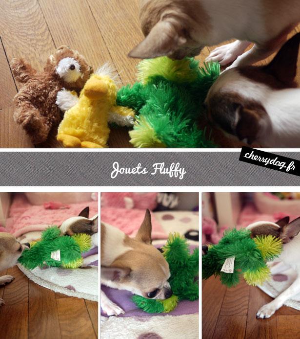 Histoire d’amour entre les jouets Fluffy et les petits chiens