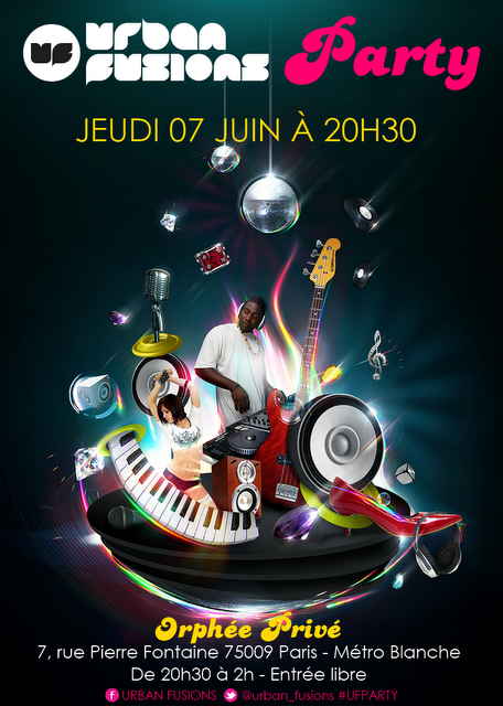 Urban Fusions Party : le 07 juin à l'Orphée Privé