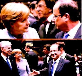 Europe: premières frictions Hollande/Merkel