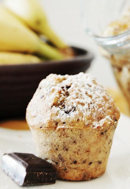 Le complément de magnésium du matin: Muffins chocolat banane à l'avoine