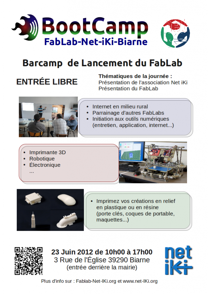 23 juin 2012 - BootCamp du FabLab-Net-iki à Biarne (39à