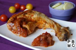 Recette du poulet aux tomates confites pour les mamans en manque d'idées