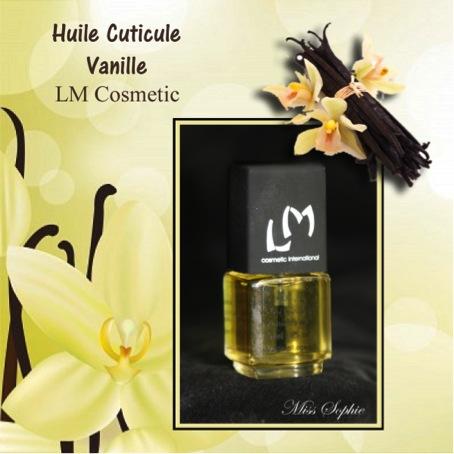 J'ai testé pour vous : Huile Cuticules LM cosmetic, parfum « Vanille »