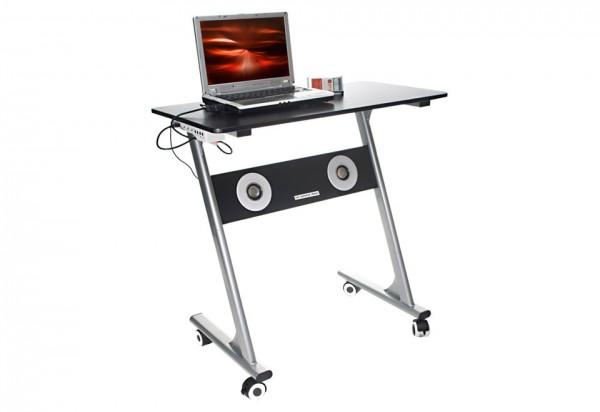 Un bureau doté de haut-parleurs intégrés