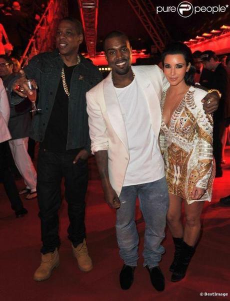 Jay-Z, Kanye West et Kim Kardashian au Gotha Club. cannes