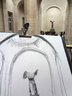 Cours de croquis in da Louvre