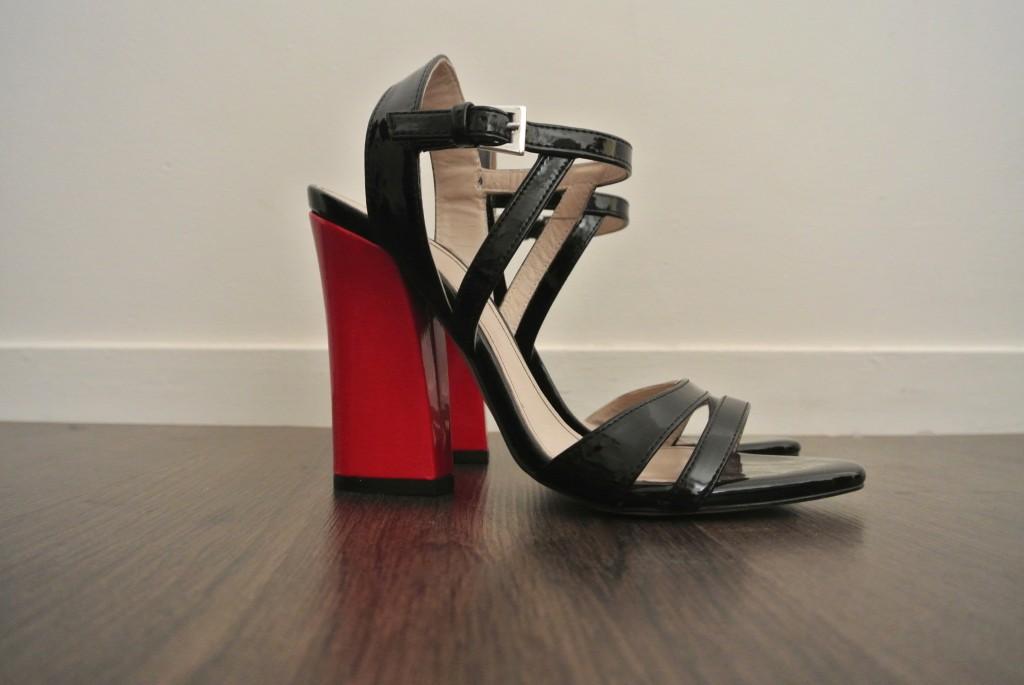 Zara red heels.