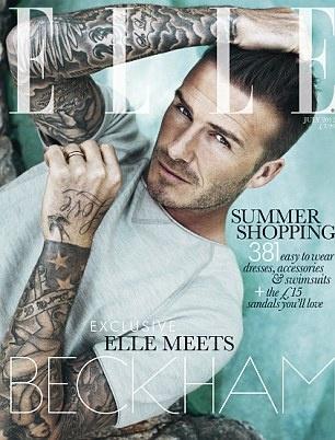 David Beckham en couverture du Elle Anglais !