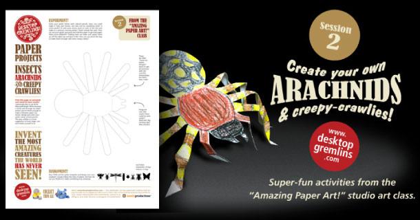 Blog_Paper_Toy_papertoy_Arachnids_Desktop_Gremlins