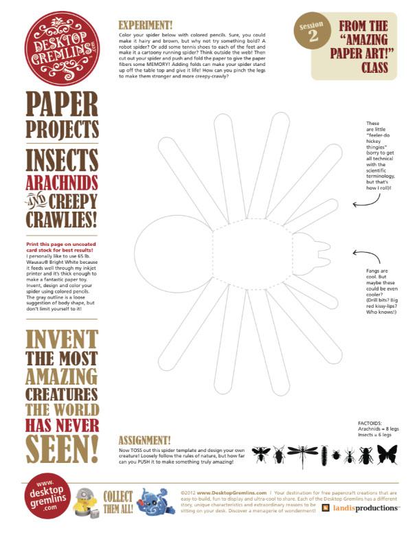 ‘Arachnids Paper Project’