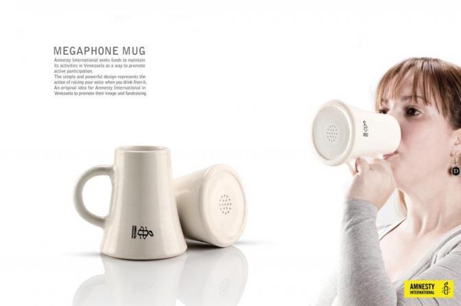 Des mugs-mégaphones
