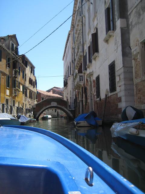 Petit passage sur la lagune pour rejoindre le rio dell'Arsenale