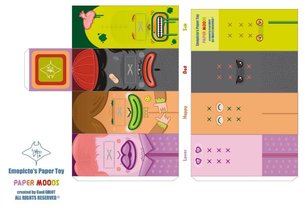 Paper Moods papertoy de Emopicto