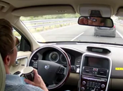 Volvo quatre véhicules sans conducteurs circulent Espagne
