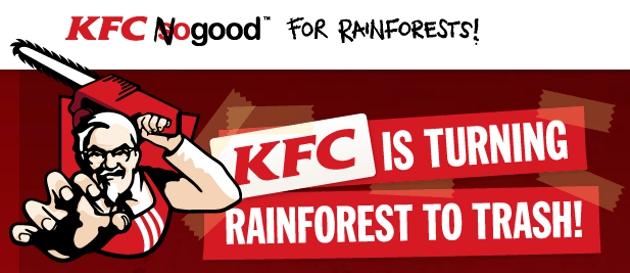 KFC no good, Greenpeace s’attaque au roi du poulet