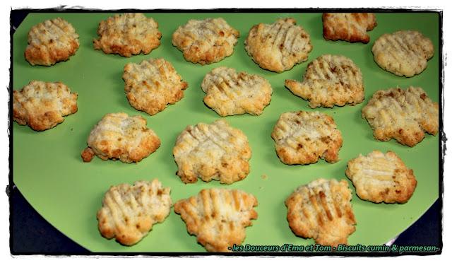 Les sablés parmesan et cumin