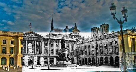 Place Royale et la cathédrale, 1ère guerre mondiale. Place Royale et la cathédrale, 1ère guerre mondiale.