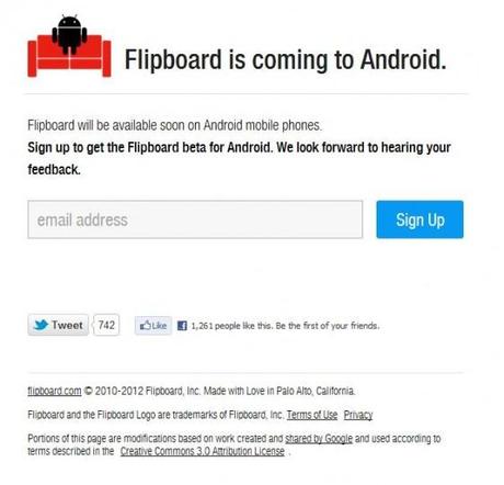flipboard 561x540 Une beta pour Flipboard sur Android