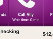 Options originales dans l'application iPhone d'Ally