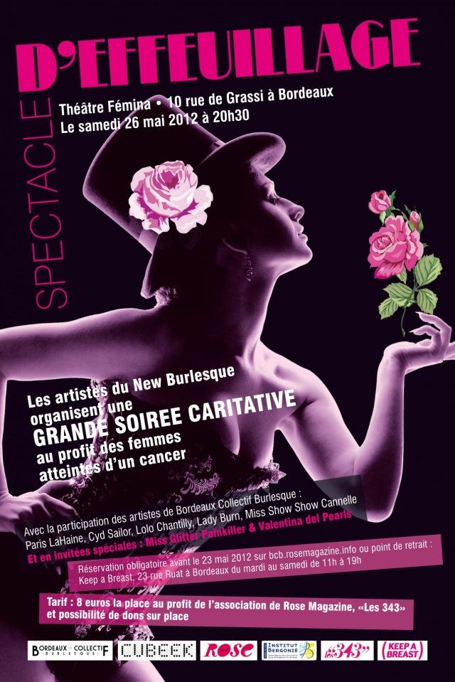 Soirée Caritative – Burlesque et Effeuillage le 26 Mai