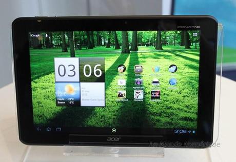 Medpi 2012 : La tablette Acer Iconia Tab A700 Full HD sera disponible mi-juin pour 450 €