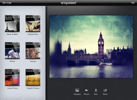 Snapseed, l'Apps iPhone gratuite de la semaine (habituellement payante)...