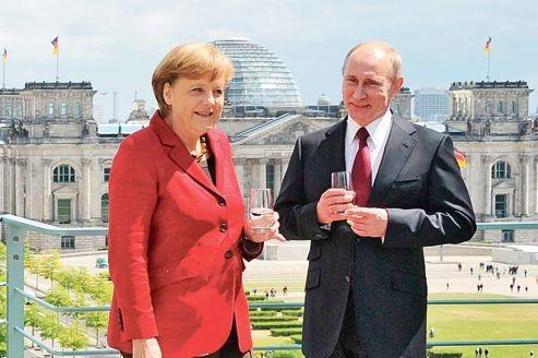 Russie, Allemagne, Syrie, Angela Merkel, Vladimir Poutine