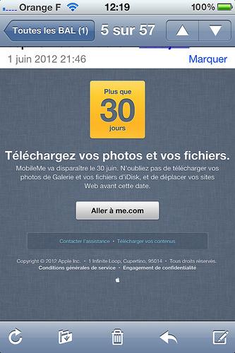 Le 30 juin, MobileMe c'est fini...