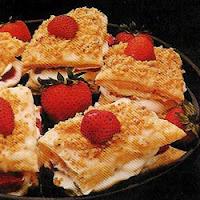 Feuilleté aux fraises