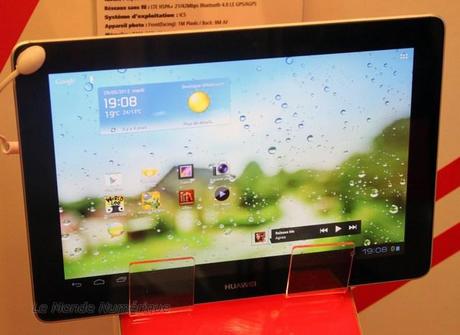 Medpi 2012 : Huawei expose sa future tablette tactile Full HD Quadcore sous Android ICS, la S10 FHD