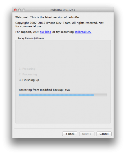[Tuto MAC] Jailbreak (Untethered) iPhone / iPad sous iOS 5.1.1 avec Redsn0w...