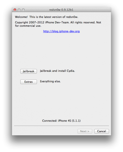 [Tuto MAC] Jailbreak (Untethered) iPhone / iPad sous iOS 5.1.1 avec Redsn0w...
