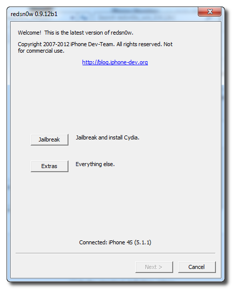 [Tuto WINDOWS] Jailbreak (Untethered) iPhone / iPad sous iOS 5.1.1 avec Redsn0w...