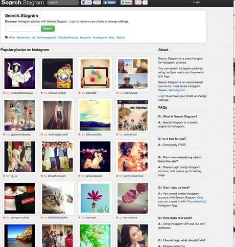 Screeny Shot 5 juin 2012 10.05.241 Search Stragram: le moteur de recherche Instagram