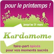 Kardamome - faire-part original sur papier recyclé