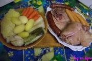 Potée au jambon Montbéliard et Francfort