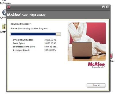 McAfee VirusScan Plus 2008 gratuit pour un an!