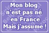 Mon blog n'est pas né en France... mais j'assume !