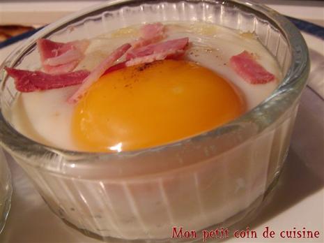 Oeuf cocotte au chou fleur (sans lait de vache)