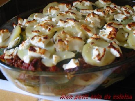 Moussaka de courgettes (sans lait de vache)