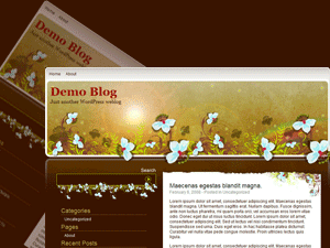 Flower Grunge thème WordPress floral