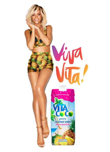 Rihanna n'est pas une conasse, c'est une ananas (pub Vita Coco)