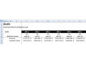 Excel: transformer bilan mensuel annuel