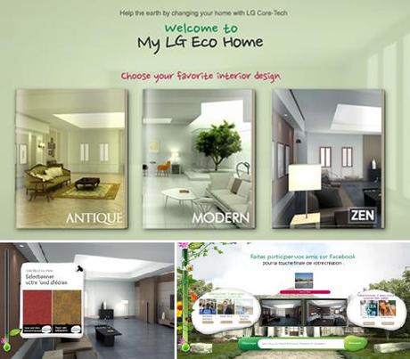 Application Facebook My Eco Home de LG