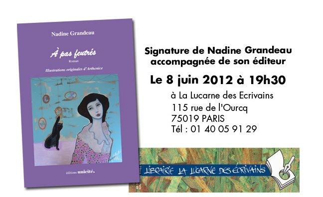 Séance de signature à La Lucarne des écrivains