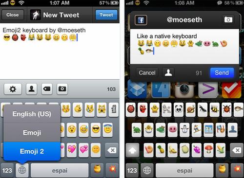 Emoji2, des nouvelles émoticônes sur votre iPhone iOS 5.1.1...
