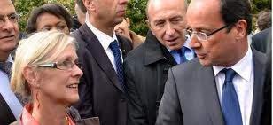 Joëlle Sechaud avec François Hollande Joëlle Sechaud avec François Hollande