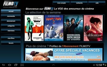 L’application FilmoTV désormais disponible dans le Video Hub des Galaxy Tab
