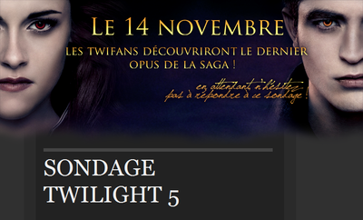 Répondez au grand sondage Breaking Dawn part 2