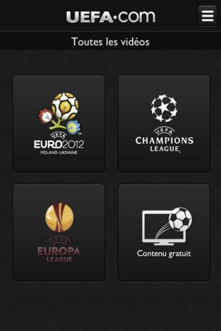 L'application officielle Euro 2012 sur iPhone...